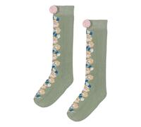 Chelie Fleurie High Socks Almond green 17/18