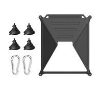 CHELINK Suction Cup Mount for Starlink Mini, 2-in-1 Protective Silicone Case Cover & Strong Car Roof/Windshield Holder for Car/RV/Boat/Camping(Black)