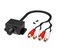 CHELINK Universal Car RCA Remote Amplifier Level Controller RCA Audio Bass Knob Sub Amp Volume Control Cable for Car, Motorcycle, Speakers, Home Theater
