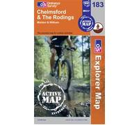 Chelmsford & The Rodings OS Explorer Map Active 183