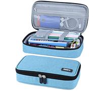Chelory Pencil Case Large Capacity Pencil Cases Big Pencil Bag Pen Pouch for Boys Girls Teen Students High Storage Stationery School Office Organiser Supplies Makeup Bag Adults, Light Blue