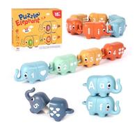 Chelpopo 10 Pieces Elephant Matching Toys for Toddlers, Educational toys for 2 Year Old, Sorting & Stacking Toys, Learning Loys for Toddlers 2-3, Gifts for Baby Boy Girl