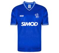 Score Draw Chelsea 1987 Retro Football Shirt Blue Large Polyester