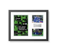 Chelsea 2025 Conference League Final Winners Programme Framed Display