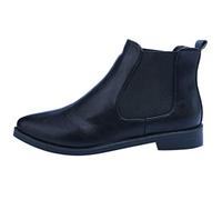 Chelsea Boots Women Pointed Toe Leather Ankle Boots For Women Waterproof