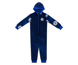 Chelsea Boys Pyjamas All-In-One Loungewear Kids Official Football Gift