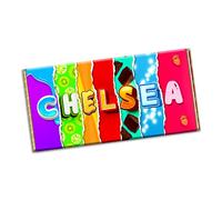 CHELSEA England Football Club Team Chocolate Bar Wrapper Novelty Gift Present (#1299) (with chocolate bar)