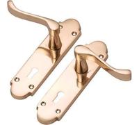EUROART Chelsea/Epsom Lock Door Handles 168 x 40 mm - Polished Brass