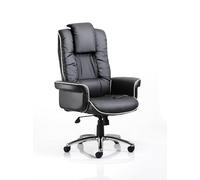 Dynamic Tilt & Lock Executive Chair Fixed Arms Chelsea Black Seat With Adjustable Headrest High Back