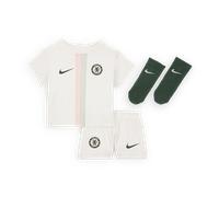 Chelsea F.C. 2025/26 Stadium Away Baby/Toddler Nike Football Replica 3-Piece Kit - Grey - Polyester 12-18M