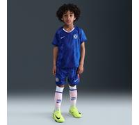 Chelsea FC 2025/26 Stadium Home Little Kids' Nike Soccer Replica 3-Piece Kit - Blue - Polyester XS