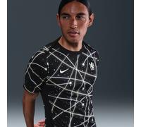 Chelsea F.C. Academy Pro Men's Nike Dri-FIT Football Pre-Match Short-Sleeve Top - Black - Polyester L