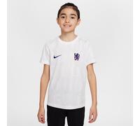 Chelsea F.C. Academy Pro Older Kids' Nike Dri-FIT Football Pre-Match Top - White - Polyester