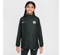 Chelsea F.C. Academy Pro Older Kids' Nike Football Hooded Rain Jacket - Green - Polyester XL