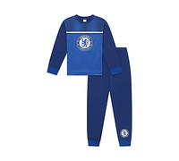 Chelsea F.C Boys Pyjamas, CFC PJ Set Ages 3 to 15 Years Old, Official Football Merchandise