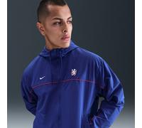 Chelsea F.C. Club Men's Nike Football Hooded Jacket - Blue - Nylon S