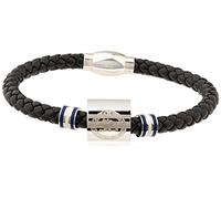 Chelsea F.C. Leather Bracelet Colour Ring Crest Stainless Steel