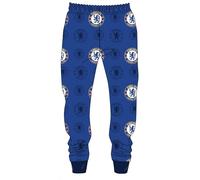 Chelsea F.C. Official Men`s Chelsea FC Loungewear Pants Pyjama PJ Bottoms | Chelsea FC Lounge Pants Nightwear for Men (S), Blue