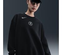 Chelsea F.C. Phoenix Fleece Third Women's Nike Football Total 90 Oversized Crew-Neck Sweatshirt - Black - Cotton/Polyester L (UK 16-18)