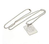 Chelsea F.C. Silver Plated Dog Tag and Chain