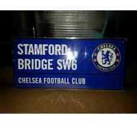 Chelsea F.C. Street Sign - Stamford Bridge - Metal Decorative Sign - Blue - Contemporary - 12x18 inches