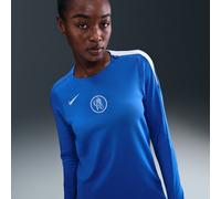 Chelsea F.C. Strike Third Women's Nike Dri-FIT Total 90 Football Knit Crew-Neck Top - Blue - Polyester/Elastane M (UK 12-14)