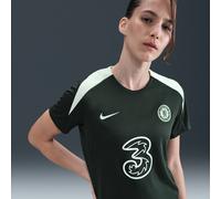 Chelsea F.C. Strike Women's Nike Dri-FIT Football Short-Sleeve Top - Green - Polyester S (UK 8-10)