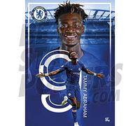 Chelsea FC 2019/20 Tammy Abraham Action A2 Football Poster/ Print/ Wall Art - Officially Licensed Product - Available in Sizes A3 & A2 (A2)