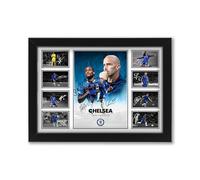 Chelsea FC 2025/26 Premier League Squad Poster Print | Signed Fan Gift | Limited Edition Soccer Collectible Memorabilia Wall Art | Manager Enzo Maresca & Stars (Framed A3 (30x40cm))