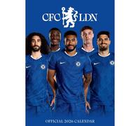 Chelsea FC 2026 A3 Wall Calendar Chelsea FC Multicolor