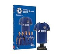 Chelsea FC 23/24 Home Metal Football Shirt - Build Your Own Model Kit - Officially Licensed Miniature Alloy Replica Jersey Collectible Display Gift - Personalise Customisable Name & Number Decals