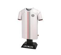 Chelsea FC 25/26 Official Away Metal Football Shirt - Officially Licensed Miniature Alloy Replica Jersey Collectible Display Gift - Personalise Customisable Name & Number Decals