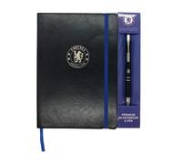 Chelsea FC A5 Notebook & Pen Set in Black Chelsea FC Black A5
