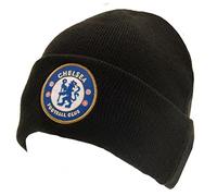 Chelsea FC Authentic EPL Knitted Turn Up Beanie Hat Black