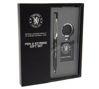 Chelsea FC Ballpoint Pen and Keyring, black