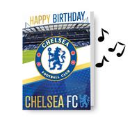 Chelsea FC Birthday Card Musical Sound Card Plays 'Blue is the Colour' When Opened