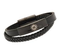 Chelsea FC Black IP Leather Bracelet - Chelsea FC - book