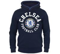 Chelsea FC Boy's Kids Hoodie in Navy | Size: 8-9 Years Chelsea FC Navy 8-9 Years
