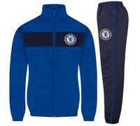 Chelsea FC Boy's Kids Jacket & Pants Tracksuit Set in Royal | Size: 6-7 Years Chelsea FC Royal 6-7 Years