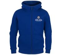 Chelsea Official Football Gift Boys Fleece Zip Hoody Royal 10-11 Years