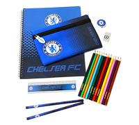 Chelsea FC Childrens/Kids Official Fade Ultimate Football Crest Stationery Set (One Size) (Blue/Navy)