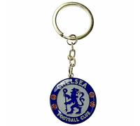 Chelsea Fc Crest Enamel Keyring Blue/white (One Size)