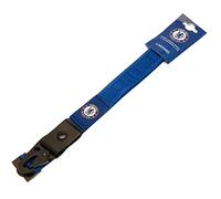 Chelsea FC Deluxe Crest Lanyard (One Size) (Royal Blue/Black)
