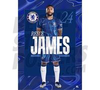 Chelsea FC James 24/25 Headshot Poster Unframed A3