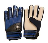 Hy-Pro Officially Licensed Chelsea FC Goalkeeper Gloves - Junior, Delta Design, Goalie, with Strong Palm Girp for High Performance, Boys and Girls