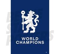 Chelsea FC Lion Crest World Champions Poster Unframed A2