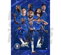 Chelsea FC Men's 24/25 Team Montage Poster Unframed A2