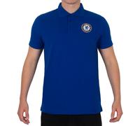 Chelsea FC Men's Adults Crest Polo Shirt in Royal | Size: Large Chelsea FC Royal L