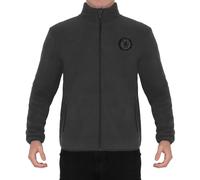 Chelsea FC Men's Adults Full Zip Fleece Jacket in Grey | Size: XL Chelsea FC Grey XL