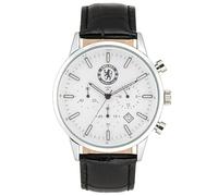 Chelsea FC Mens Crest Chronograph Watch (One Size) (Black/White)